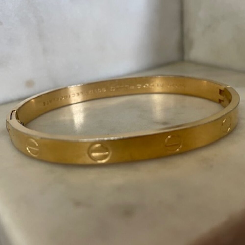 CHARLES REVSON Love Bracelet by Aldo Cipullo 1970 Gold Elecroplate
